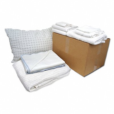 R  R TEXTILE WWX90003 Bedding and Bath Kit XL Twin Size White