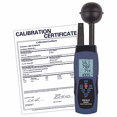 REED INSTRUMENTS R6200NIST Heat Stress Monitor LCD