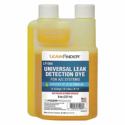 LEAKFINDER LF1008 UV Leak Detection Dye 8 oz Size