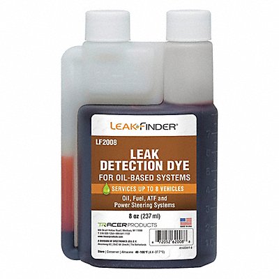 LEAKFINDER LF2008 UV Leak Detection Dye 8 oz Size