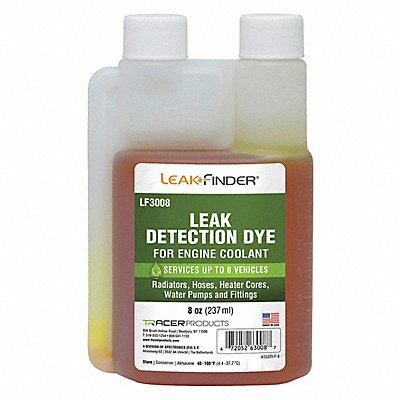 LEAKFINDER LF3008 UV Leak Detection Dye 8 oz Size