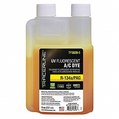 TRACERLINE TP38208 UV Leak Detection Dye 8 oz Size