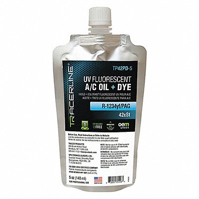 TRACERLINE TP42PD5 UV Leak Detection Dye 5 oz Size