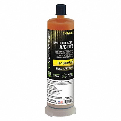 TRACERLINE TP97608 BigEZ(TM) UV A/C dye cartridge 8 oz