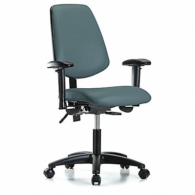 GRAINGER GRVDHCHMBRGRC8546A1 Cleanroom Task Chair 300 lb Cap. Vinyl