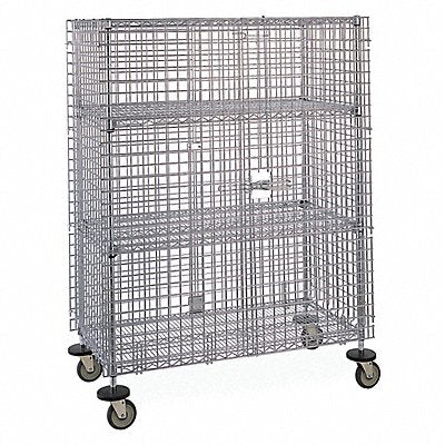 INSTOCK GRMJSEC55 Mobile Security Cart Blue 68 H 24 W