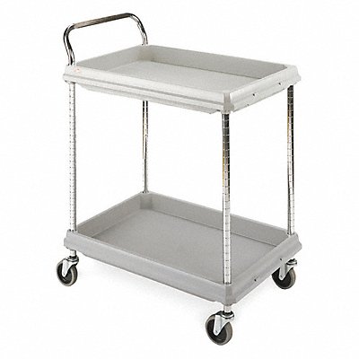 INSTOCK GRBC20302DG Laboratory Utility Deep Ledge Cart Grey