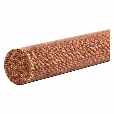 GRAINGER BULKCRGCE41 Plastic Rod Garolite CE 2 Dia 1ftL Brown