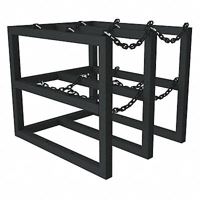 DURHAM MFG GCRV30363008T Gas Cylinder Rack Steel Tubing 36 D