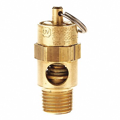 CONRADER 1299BCE250 Pressure Relief Valve Brass Ball