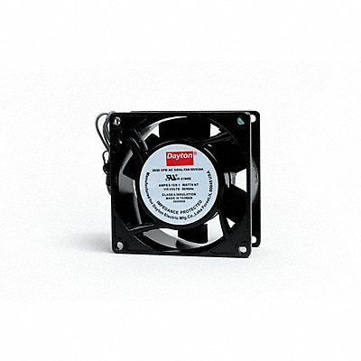 DAYTON 55VD28 Standard Square Axial Fan 3-1/8 Black
