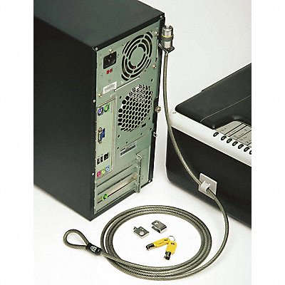 ABILITY ONE 5340020000000 Cable Lock 72 in Steel Black