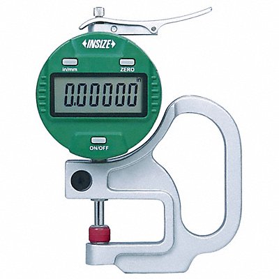 INSIZE 287110 Digital Thickness Gauge Acc +/-0.0008 in