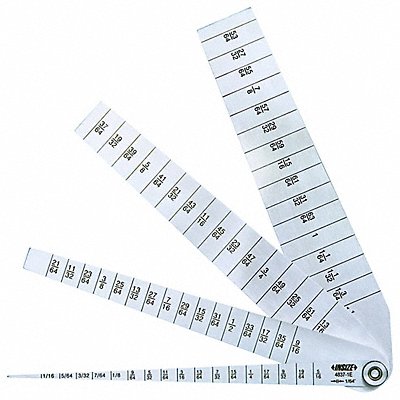 INSIZE 48371E Taper Gauge Set Graduations 1/64 in