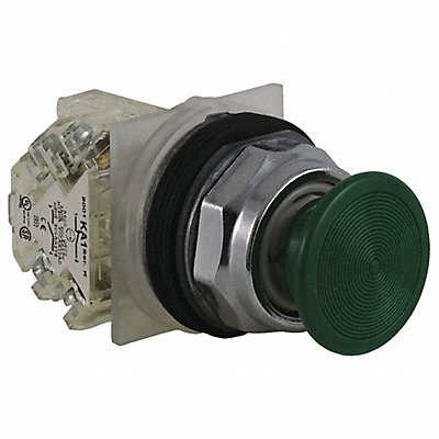 SCHNEIDER ELECTRIC 9001KR4GH13 Mushroom Head Push Button Non Illuminated Grn SPDT