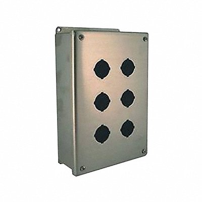 SCHNEIDER ELECTRIC 9001KYSS6 Control Station Enclosure 30mm 6Holes SS