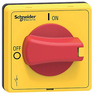 SCHNEIDER VLSH4S5R RotaryHandle Red/Yellow NEMA1/12/3R/4/4X