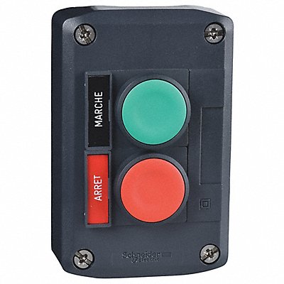 SCHNEIDER ELECTRIC XALACS2 Control Station Dead-End 2 Buttons Grn/Red