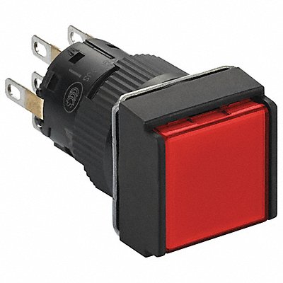 SCHNEIDER ELECTRIC XB6ECW4B2P Illuminated Push Button Full Voltage Red DPDT