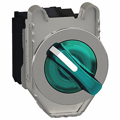 SCHNEIDER ELECTRIC XB4FK123B5 Selector Switch Illuminated 2Pos 30mm Green