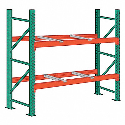 LYON 97SFB120048096 Pallet Rack Starter Unit 2 Shelves Steel