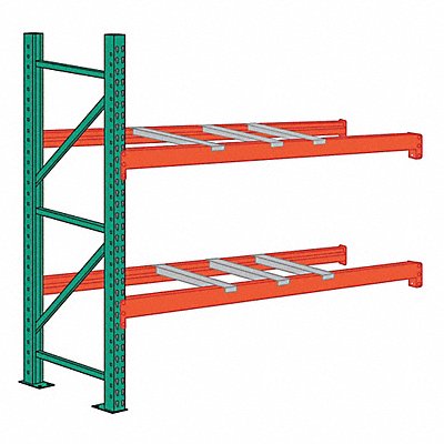 LYON 97AFB096042096 Pallet Rack Add-On Unit 2 Shelves Steel