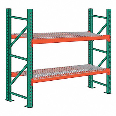 LYON 97SWD144048096 Pallet Rack Starter Unit 2 Shelves Steel