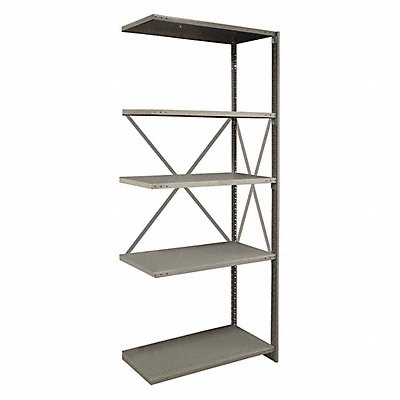 LYON DDJDP3111 Metal Shelving 85 H 48 W Grey