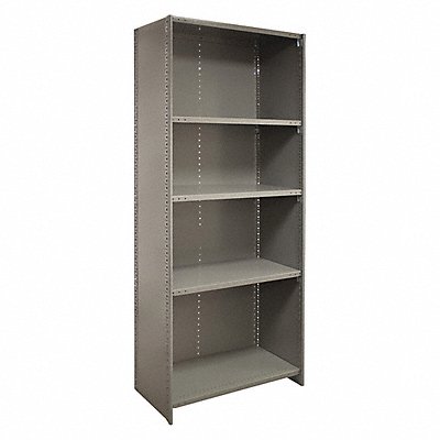 LYON DDJDP3157 Metal Shelving 85 H 48 W Grey