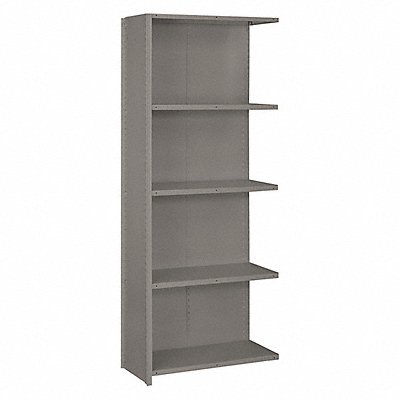 LYON DD8039H Metal Shelving 84 H 36 W Grey