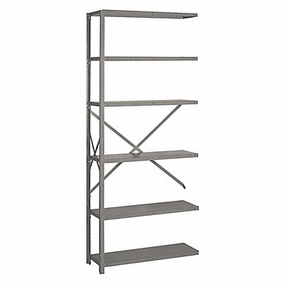 LYON DD8042H Metal Shelving 84 H 36 W Grey