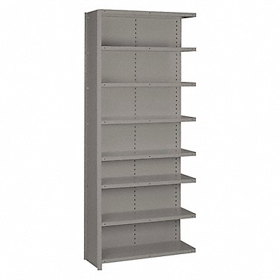 LYON DD8081H Metal Shelving 84 H 36 W Grey