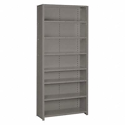 LYON DD8080SH Metal Shelving 84 H 36 W Grey