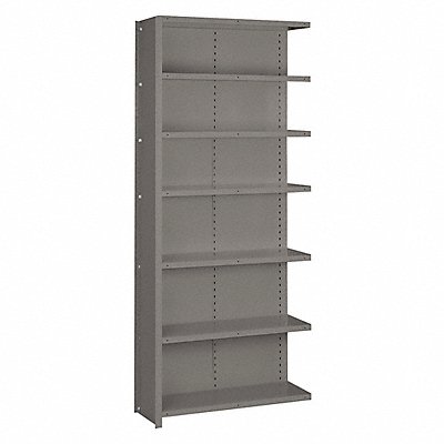 LYON DD8092H Metal Shelving 84 H 36 W Grey