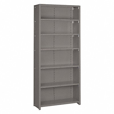LYON DD8091SH Metal Shelving 84 H 36 W Grey