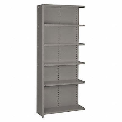 LYON DD8261H Metal Shelving 84 H 36 W Grey