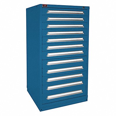 LYON X6M6830301005IL K3772 Modular Drawer Cabinet 59.25 x30 x28 Blue 12Drwr
