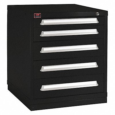 LYON KKM353030000BIL K3754 Modular Drawer Cabinet 59.25 x30 x28 Black 5Drwr