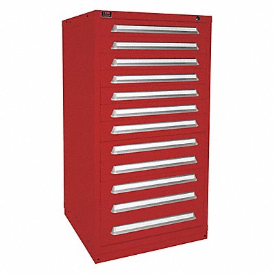 LYON HHM6830301005IL K3772 Modular Drawer Cabinet 59.25 x30 x28 Red 12Drwr
