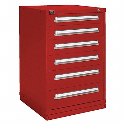 LYON HHM4930301008IL K3756 Modular Drawer Cabinet 44.25 x30 x28 Red 6Drwr