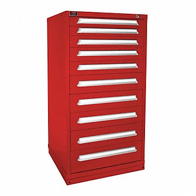LYON HHM683030000CIL K3769 Modular Drawer Cabinet 59.25 x30 x28 Red 10Drwr
