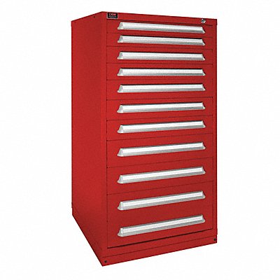 LYON HHM683030000FIL K3771 Modular Drawer Cabinet 59.25 x30 x28 Red 11Drwr