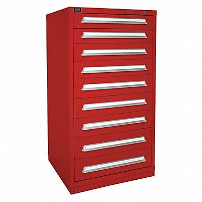 LYON HHM6830301011IL K3766 Modular Drawer Cabinet 59.25 x30 x28 Red 9Drwr