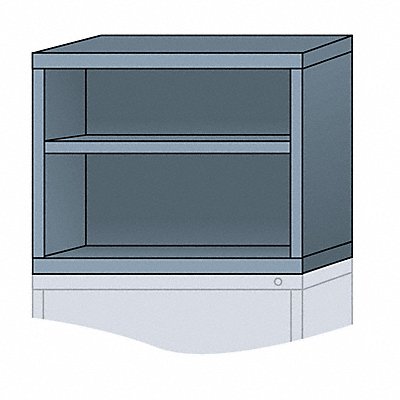 LYON DDN27303010500N K3810 Modular Shelf Cabinet 25 x30 x28 1/4 DvGry 2Shlv