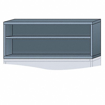 LYON DDN27603010500N K3814 Modular Shelf Cabinet 25 x30 x28 1/4 DvGry 2Shlv