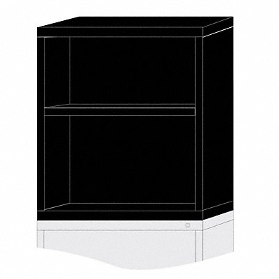 LYON KKN35303010500N K3819 Modular Shelf Cabinet 31 x30 x28 1/4 Black 2Shlv