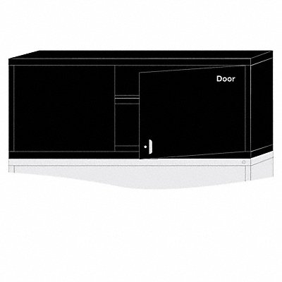 LYON KKN27603010550L K3815 Modular Shelf Cabinet 25 x30 x28 1/4 Black 2Shlv