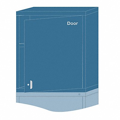LYON X6N35303010550L K3818 Modular Shelf Cabinet 31 x30 x28 1/4 Blue 2Shlv