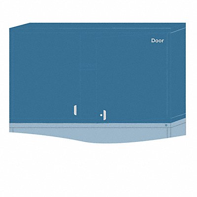 LYON X6N35603010550L Modular Shelf Cabinet 31 x30 x28 1/4 Blue 2Shlv