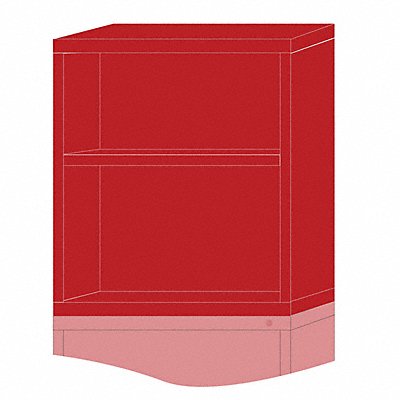 LYON HHN35303010500N Modular Shelf Cabinet 31 x30 x28 1/4 Red 2Shlv
